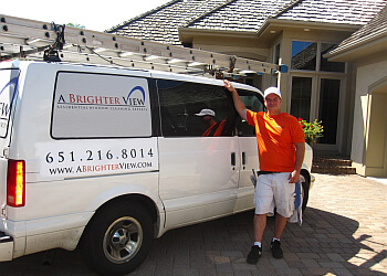 St Paul window cleaner A Brighter View LLC.