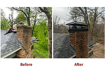 Able Chimney Sweeps - Minneapolis, MN Chimney Sweep - Before and After Image