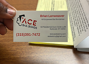 Ace Bail Bonds - Syracuse, NY Bail Bonds - Legal Document Image