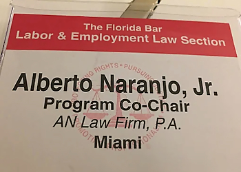 Miami Gardens Employment Lawyers Alberto Naranjo, Jr. - AN LAW FIRM, P.A.