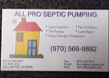 Fort Collins Septic Tank Services All Pro Septic Pumping