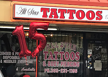 Hialeah Tattoo Shops Allstar Tattoo & Body piercing