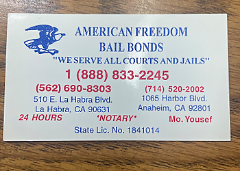 American Freedom Bail Bonds - Anaheim, CA Bail Bonds