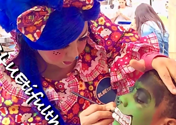 San Diego Face Painting BLUEtiful the Clown