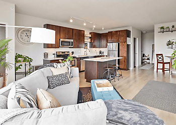 Blue and Lime - Minneapolis, MN Apartments For Rent - Living Room Image