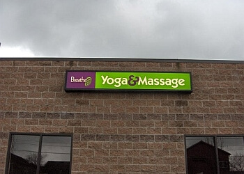 Vancouver yoga studio Breathe Yoga and Massage