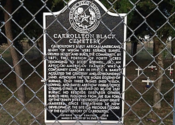 Carrollton Black Cemetery Carrollton Black Cemetery - Carrollton, TX Landmarks - Outdoor Experience Image