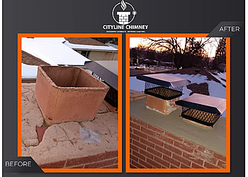 CityLine Chimney - Garland, TX Chimney Sweep - Before and After Image