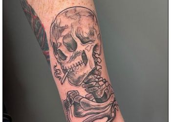 skull smoking tattoo van goghTikTok Search