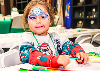 Orange Face Painting Color Me Face Painting