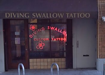 Oakland Tattoo Shops Diving Swallow Tattoo