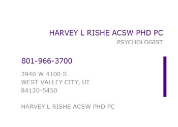 West Valley City psychologist Dr. Harvey L. Rishe, Ph.D