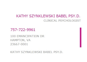 Dr. Kathy Babel, Psy.D Hampton Psychologists