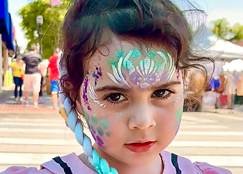 Santa Clarita Face Painting Face Painting by Linda