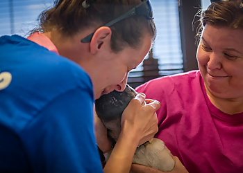 Fix West Texas Community Vet Clinic  - Midland, TX Veterinary Clinics - Doctor With Patient Image