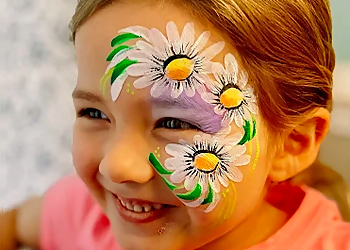 Richmond Face Painting Flourish and Dots Face Painting