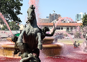 Kansas City Landmarks Fountain in Mill Creek Park