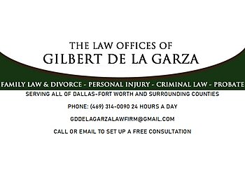 Carrollton Criminal Defense Lawyers Gilbert De La Garza - LAW OFFICES OF GILBERT DE LA GARZA