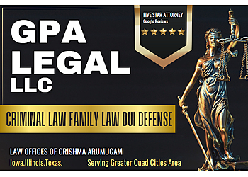 Davenport Criminal Defense Lawyers Grishma P. Arumugam - GPA LEGAL, LLC
