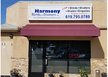 San Diego window treatment store HARMONY BLINDS AND SHUTTERS, Inc.