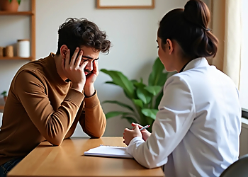 Jelena M. Veselinovic, MD - Yonkers, NY Psychiatrists - Doctor With Patient Image