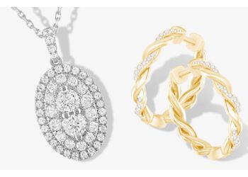 Kay Outlet Diamond Earrings 112 ct tw Roundcut 10K White Gold   Alexandria Mall