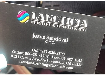 Fontana Printing Services La Noticia Printing & Graphics