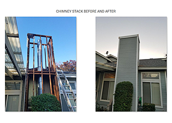 Mcdonald Chimney Services - Modesto, CA Chimney Sweep - Before and After Image