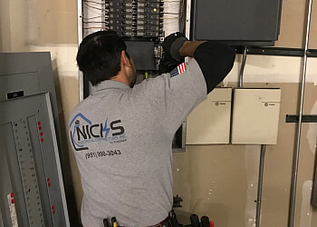 Riverside electrician Nick's Electrical Contractor, Inc.
