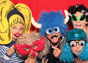 Garland Photo Booth Companies Red Photo Booths