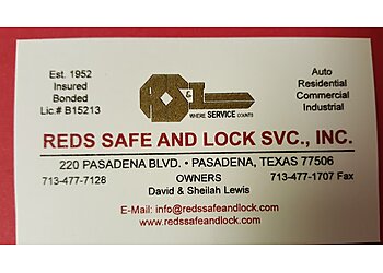 Pasadena Locksmiths Red's Safe And Lock Service