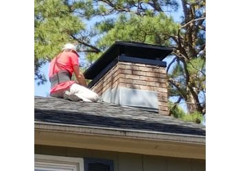 Rooftop Chimney Service & Dryer Vent Cleaning - Little Rock, AR Chimney Sweep - Job Site Image