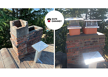 Safe Chimney Tacoma - Tacoma, WA Chimney Sweep - Before and After Image