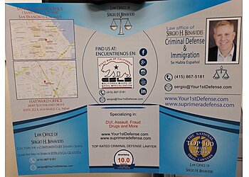 Hayward Criminal Defense Lawyers Sergio H. Benavides - LAW OFFICE OF SERGIO H. BENAVIDE