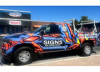 Signs In One Day - Cape Coral, FL Sign Companies - Service Vehicle Image