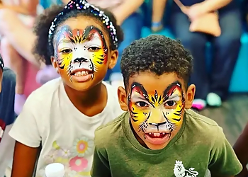 Smiley Face Painting & Balloon Decor - Alexandria, VA Face Painting - Colorful Face Painting Design
