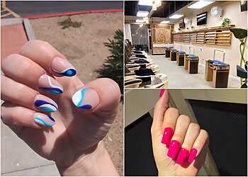 Phoenix Nail Salons Spa-Tastic Blue Nails