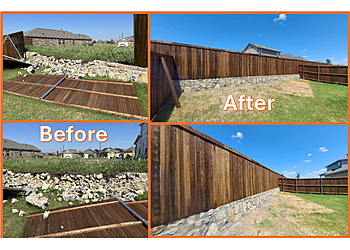 Stand Strong Fencing of East Dallas - Garland, TX Fencing Contractors - Before and After Image