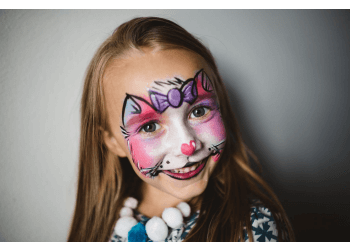 Swirls and Curls Face Painting