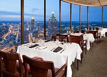 Atlanta American Restaurants The Sun Dial Restaurant, Bar & View