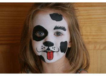 easy puppy face paint