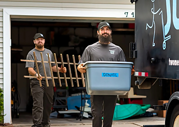 Two Men and a Junk Truck - Aurora, IL Junk Removal - Job Site Image