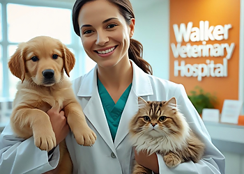 Walker Veterinary Hospital Walker Veterinary Hospital - Stockton, CA Veterinary Clinics - Doctor With Patient Image