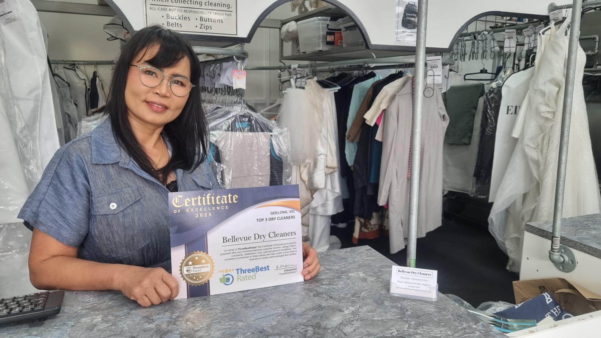 Bellevue Dry Cleaners - 2025 ThreeBestRated Award Winner