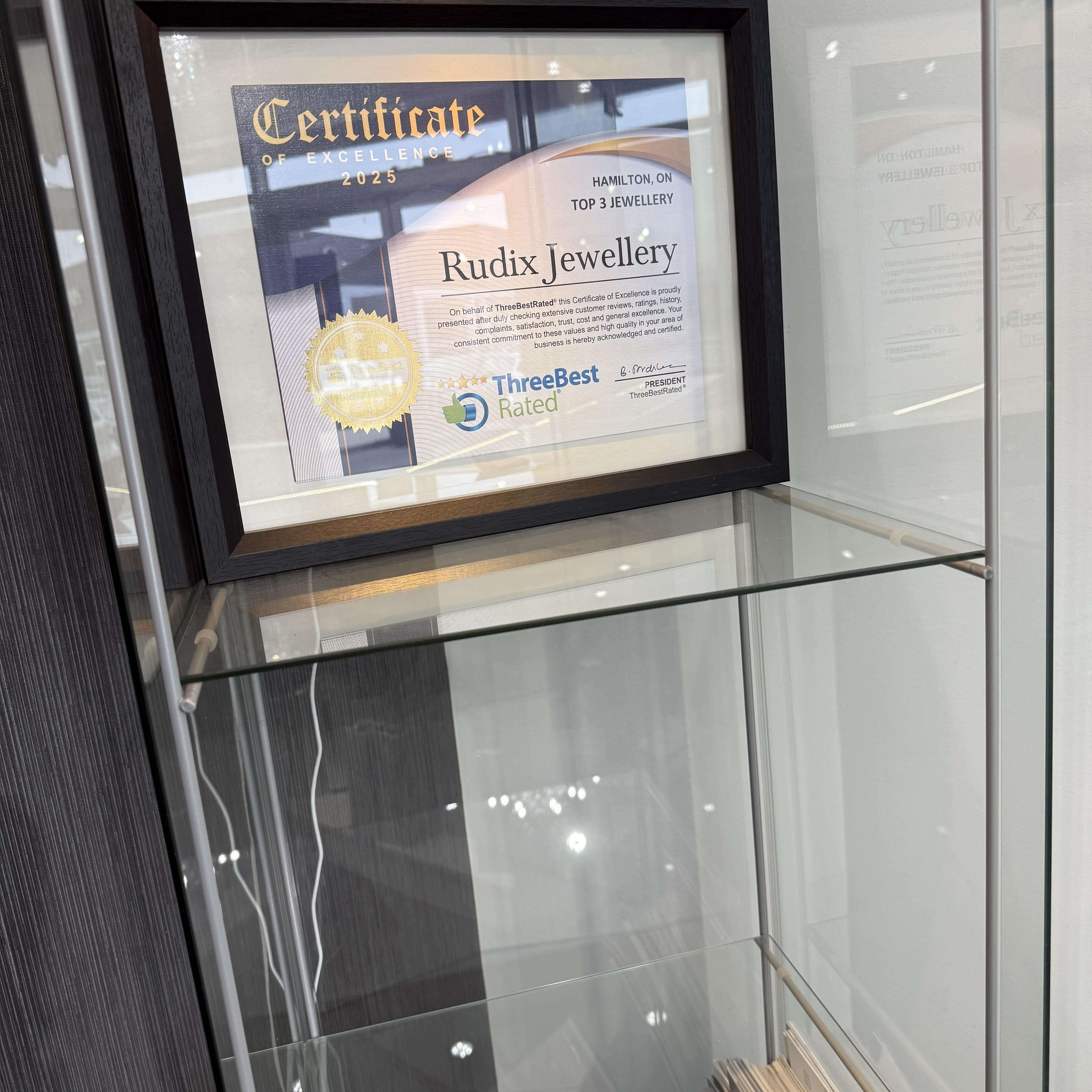 Rudix Jewellery -  2025 ThreeBestRated Award Winner
