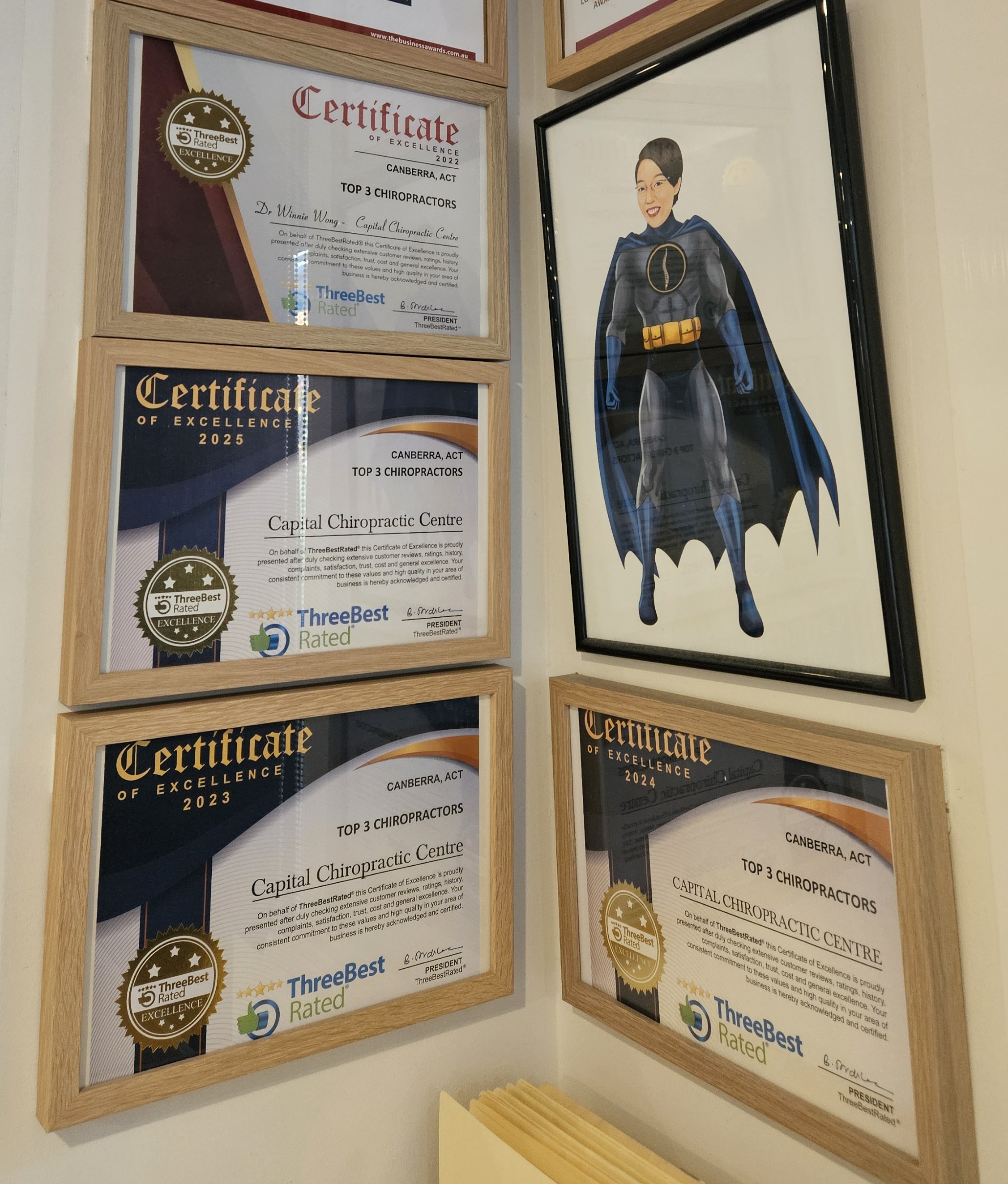 DR Winnie Wong - Capital Chiropractic Centre - 2025 ThreeBestRated Award Winner